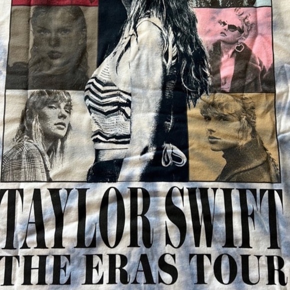 Official Eras Tour Merch Taylor Swift Tie Dye Blue Tank Top Merchandise - Picture 7 of 7